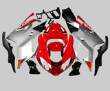Aprilia RSV1000R Fairings (2003-2006) Red, Silver at KingsMotorcycleFairings.com
