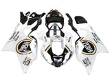Aprilia RSV1000R Fairings (2003-2006) White, Black, Gold Lucky Strike at KingsMotorcycleFairings.com