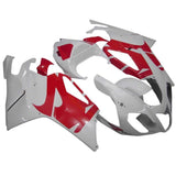 Aprilia RSV1000R Fairings (2003-2006) White, Red at KingsMotorcycleFairings.com