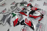 Aprilia RSV4 1000 Fairing Kit (2016-2020) Red, Silver, Black, White at KingsMotorcycleFairings.com