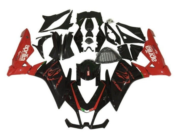 Aprilia RSV4 1000 Fairings (2009-2015) Black, Red at KingsMotorcycleFairings.com