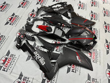 Aprilia RSV4 1000 Fairings (2009-2015) Faux Carbon Fiber, Red, White from KingsMotorcycleFairings.com