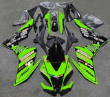 Aprilia RSV4 1000 Fairings (2009-2015) Green, Black at KingsMotorcycleFairings.com