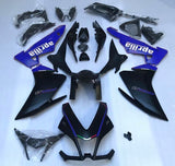 Aprilia RSV4 1000 Fairings (2009-2015) Matte Black, Matte Blue at KingsMotorcycleFairings.com