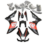 Aprilia RSV4 1000 Fairings (2009-2015) Matte Black, White, Red at KingsMotorcycleFairings.com