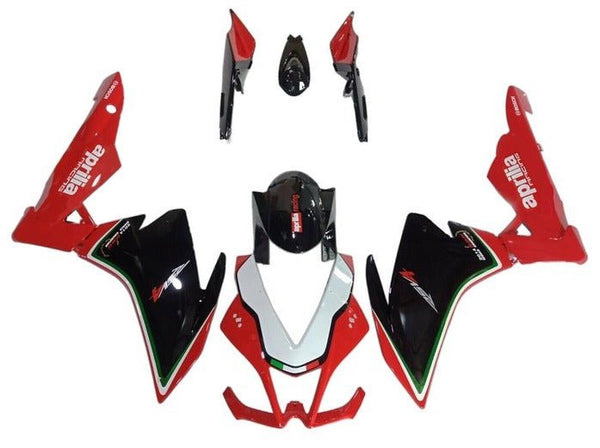 Aprilia RSV4 1000 Fairings (2009-2015) Red, Black, White, Green at KingsMotorcycleFairings.com