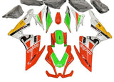 Aprilia RSV4 1000 Fairings (2009-2015) Red, Green, White at KingsMotorcycleFairings.com