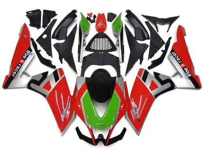 Aprilia RSV4 1000 Fairings (2009-2015) Red, Silver, Green, Black at KingsMotorcycleFairings.com