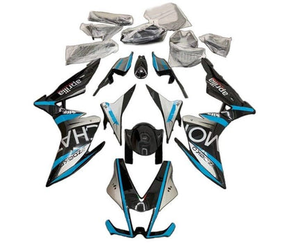 Aprilia RSV4 1000 Fairings (2009-2015) Silver, Black, Blue at KingsMotorcycleFairings.com