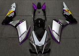 Aprilia RSV4 1000 Fairings (2009-2015) Silver, Purple, Black at KingsMotorcycleFairings.com