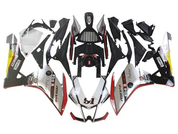 Aprilia RSV4 1000 Fairings (2009-2015) Silver, Red, Beacon at KingsMotorcycleFairings.com