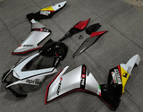 Aprilia RSV4 1000 Fairings (2009-2015) Silver, Red, Black, Yellow at KingsMotorcycleFairings.com