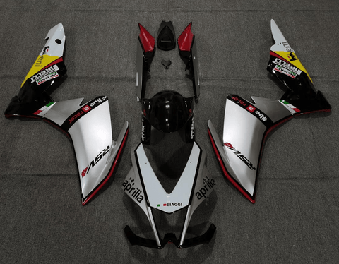 Aprilia RSV41000 Fairing set (2009-2015) Silver, Red, Black, Yellow at KingsMotorcycleFairings.com