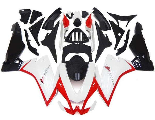 Aprilia RSV4 1000 Fairings (2009-2015) White, Black, Red at KingsMotorcycleFairings.com