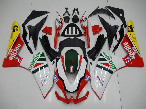 Aprilia RSV41000 Fairings (2009-2015) White, Red, Alitalia at KingsMotorcycleFairings.com