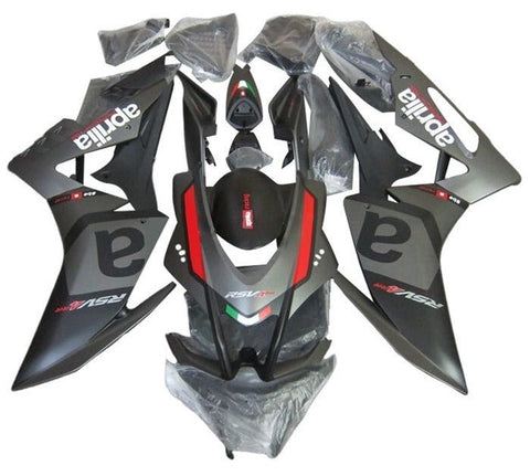 Aprilia RSV4 1000 Fairings (2016-2020) Matte Gray, Black, Red at KingsMotorcycleFairings.com