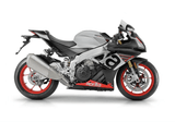Aprilia RSV4 1000 Fairings (2016-2020) Matte Silver, Matte Black at KingsMotorcycleFairings.com