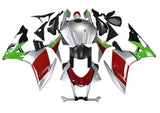 Aprilia RSV4 1000 Fairings (2016-2020) Silver, Green, Red at KingsMotorcycleFairings.com