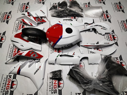 Aprilia RSV4 1100 Fairing Set (2021-2024) White, Red, Blue at KingsMotorcycleFairings.com