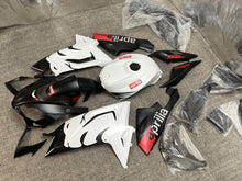 Aprilia RSV4 1100 Fairings (2021-2024) Matte Black, White Lion from KingsMotorcycleFairings.com
