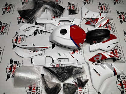 Aprilia RSV4 1100 Fairings (2021-2024) White, Red, Blue, Gray from KingsMotorcycleFairings.com