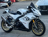 Aprilia RSV4 1100 Fairing kit (2021-2024) White, Black by KingsMotorcycleFairings.com