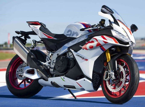 Aprilia RSV4 1100 Fairings (2022-2024) White, Red, Blue at KingsMotorcycleFairings.com