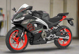 Aprilia RS457 Fairings (2024-2025) Matte Black, Gray, Red at KingsMotorcycleFairings.com