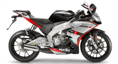 Aprilia RS4 50 (2012-2016) Black, Silver, Red from KingsMotorcycleFairings.com