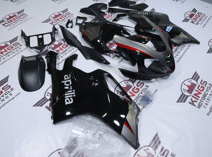Aprilia RSV1000R Fairing Set (2003-2006) Black, Gray, Red at KingsMotorcycleFairings.com