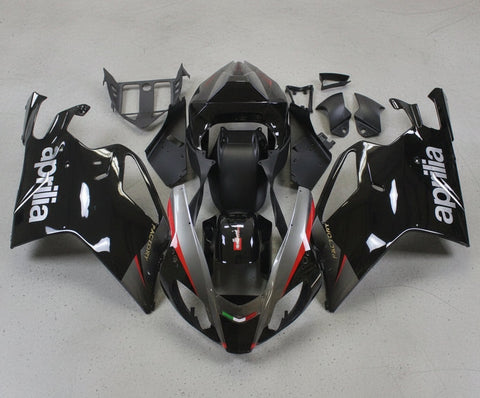 Aprilia RSV1000R Fairings (2003-2006) Black, Silver, Red by KingsMotorcycleFairings.com