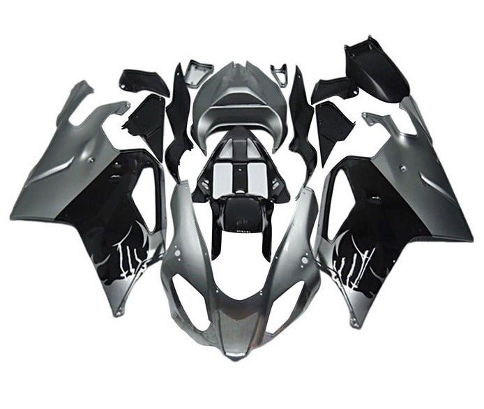 Aprilia RSV1000R Fairings (2003-2006) Gray, Black by KingsMotorcycleFairings.com