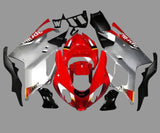 Aprilia RSV1000R Fairings (2003-2006) Red, Silver by KingsMotorcycleFairings.com