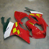 Aprilia RSV1000R Race Fairings (2003-2006) Red, Yellow, White, Green by KingsMotorcycleFairings.com