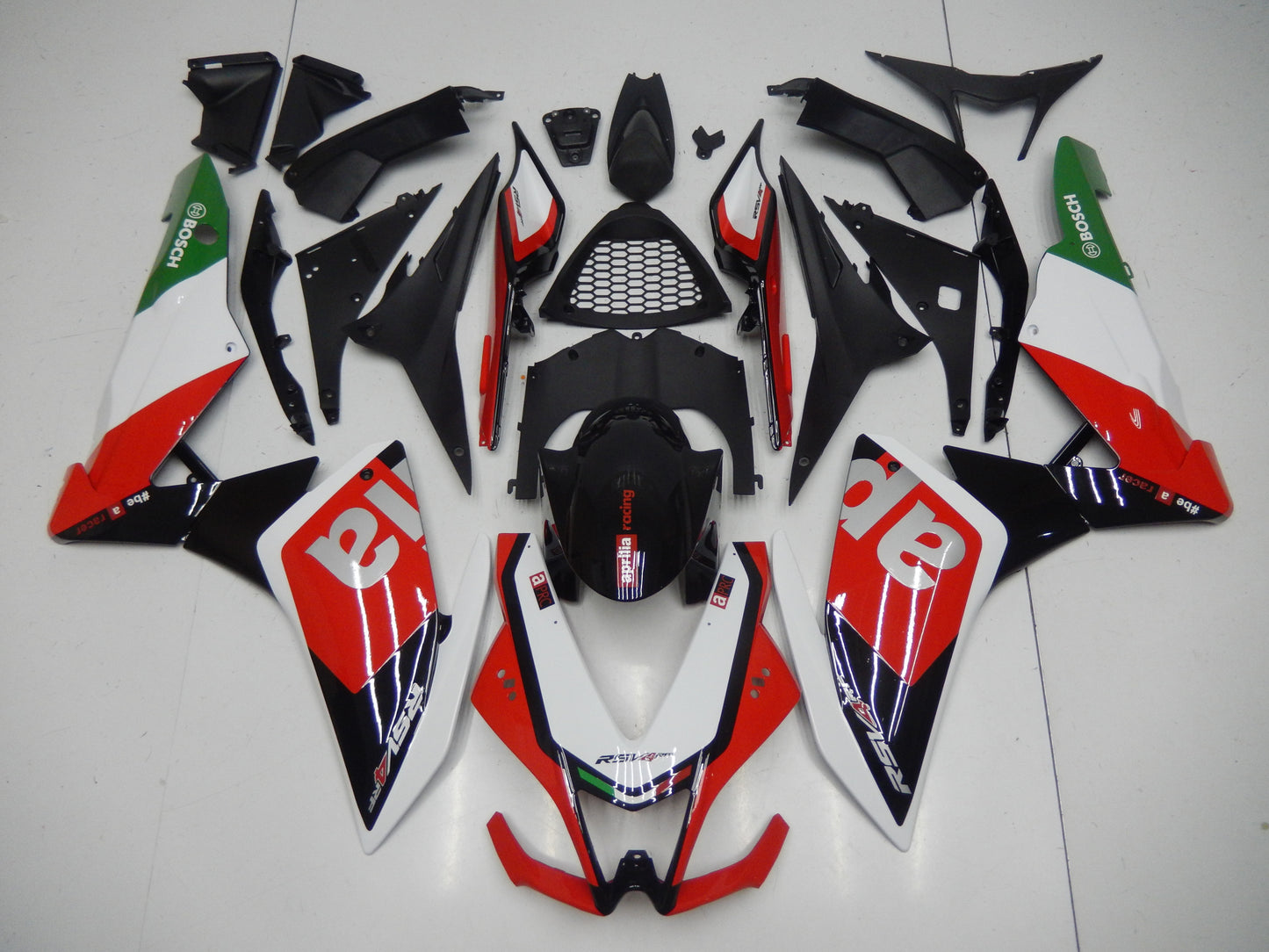 Aprilia RSV41000 Fairings (2009-2015) Red, White, Black, Green, Gray at KingsMotorcycleFairings.com
