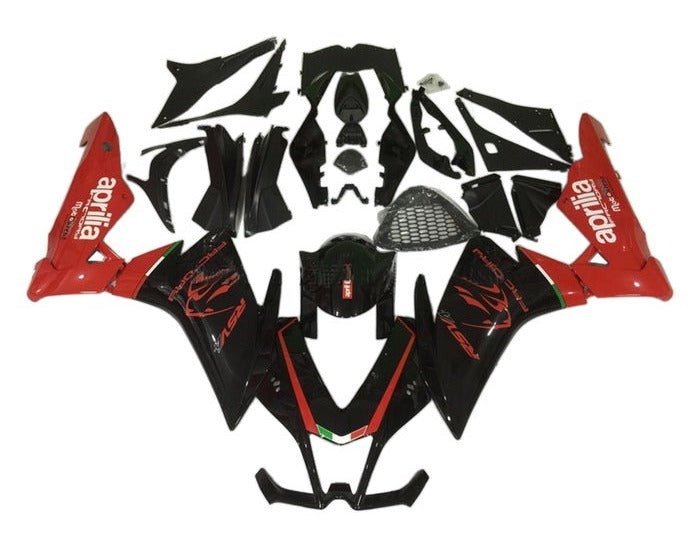 Aprilia RSV4 1000 Fairing Set (2009-2015) Black, Red at KingsMotorcycleFairings.com