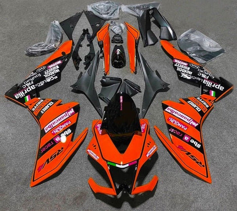 Aprilia RSV4 1000 Fairings (2009-2015) Red, Black at KingsMotorcycleFairings.com