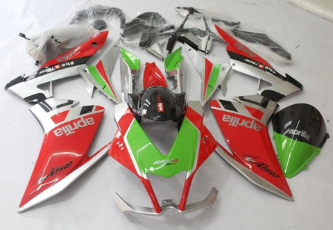 Aprilia RSV4 1000 Fairings (2009-2015) Red, Green, Silver, Black at KingsMotorcycleFairings.com