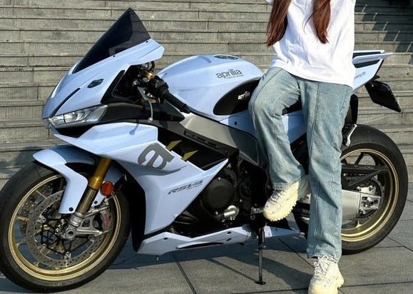 Aprilia RSV4 1100 Fairings (2021-2024) Matte Light Blue by KingsMotorcycleFairings.com