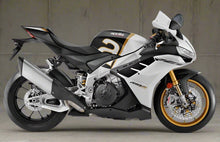 Aprilia RSV4 1100 Fairings (2021-2024) White, Black, Gold by KingsMotorcycleFairings.com