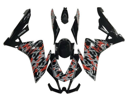 Aprilia RSV4 Fairings (2009-2015) Black, Gray, Red, Camouflage at KingsMotorcycleFairings.com