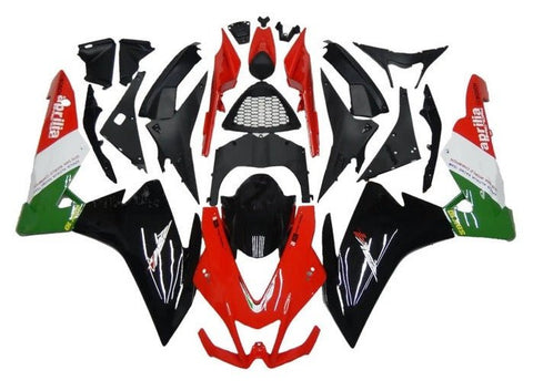 Aprilia RSV4 Fairings (2009-2015) Red, Black, Green, White at KingsMotorcycleFairings.com