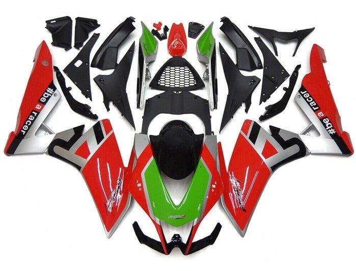 Aprilia RSV4 Fairings (2009-2015) Red, Silver, Green, Black at KingsMotorcycleFairings.com