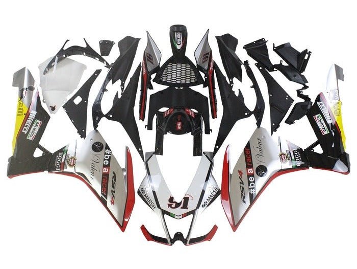 Aprilia RSV4 Fairings (2009-2015) Silver, Red, Beacon at KingsMotorcycleFairings.com