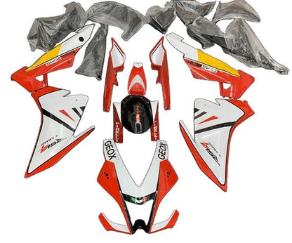 Aprilia RSV4 Fairings (2009-2015) White, Red, Yellow at KingsMotorcycleFairings.com