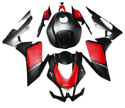 Aprilia RSV4 Fairings (2016-2020) Matte Black, Red, Gray at KingsMotorcycleFairings.com
