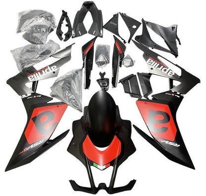 Aprilia RSV4 Fairings (2016-2020) Matte Black, Red, White at KingsMotorcycleFairings.com