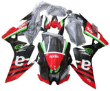 Aprilia RSV4 Fairings (2016-2020) Red, Black, Green Stripe at KingsMotorcycleFairings.com