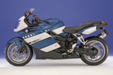BMW K1200S Fairings (2005-2010) Blue, White Stripe at KingsMotorcycleFairings.com