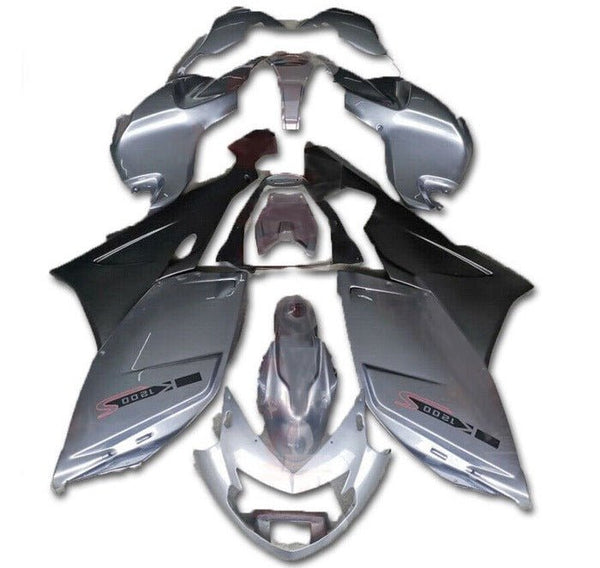 BMW K1200S Fairings (2005-2010) Silver, Black at KingsMotorcycleFairings.com